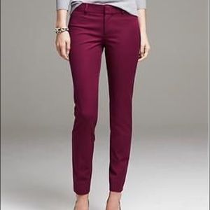 NWT GAP slim cropped 00P in Berry / Wine / Fuchsia